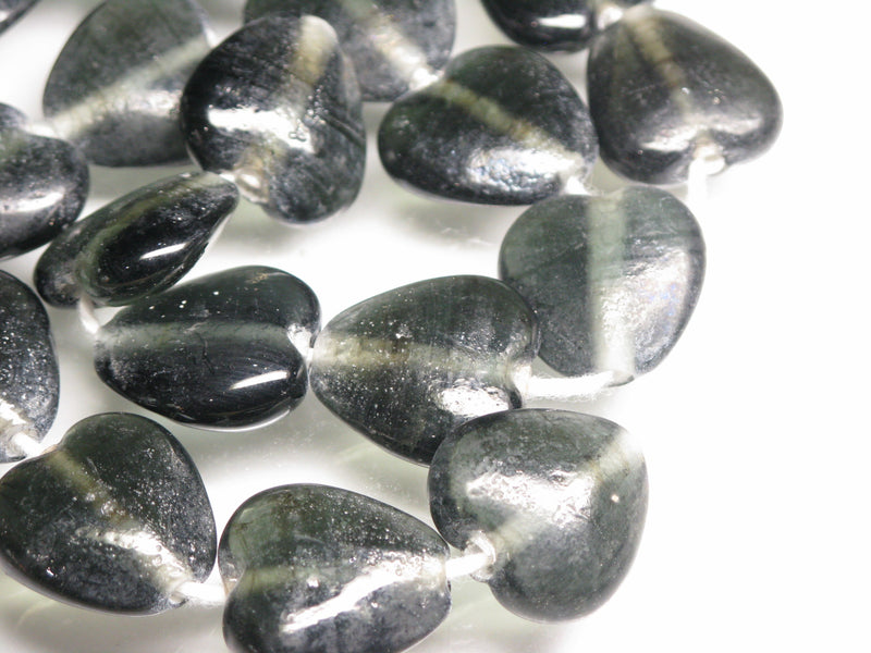 TOKO-BEADS AG074-12N Heart shaped flat glass bead (strand) 19~20mm AG074-12N ハート型フラットビーズ（連） 19~20mm Asian bead & African bead  Handmade,Lampeork,bead,asia,india,ethnic,parts,accessory,beads とんぼ玉,ビーズ,トンボ玉,アジア,インド,エスニック,手作り,パーツ,アクセサリー