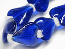 TOKO-BEADS | TOKO-BEADS |AG074-15N ハート型フラットビーズ（連） 22~23mm | TOKO-BEADS |AG074-15N Heart shaped flat glass bead (strand) 22~23mm Asian bead & African bead  Handmade,Lampeork,bead,asia,india,ethnic,parts,accessory,beads とんぼ玉,ビーズ,トンボ玉,アジア,インド,エスニック,手作り,パーツ,アクセサリー