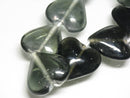 TOKO-BEADS AG074-33N Heart shaped flat glass bead (strand) 22~24mm AG074-33N ハート型フラットビーズ（連） 22~24mm Asian bead & African bead  Handmade,Lampeork,bead,asia,india,ethnic,parts,accessory,beads とんぼ玉,ビーズ,トンボ玉,アジア,インド,エスニック,手作り,パーツ,アクセサリー