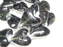 TOKO-BEADS AG074-36N Heart shaped flat glass bead (strand) 32~33mm AG074-36N ハート型フラットビーズ（連） 32~33mm Asian bead & African bead  Handmade,Lampeork,bead,asia,india,ethnic,parts,accessory,beads とんぼ玉,ビーズ,トンボ玉,アジア,インド,エスニック,手作り,パーツ,アクセサリー