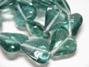 TOKO-BEADS AG074-40N Heart shaped flat glass bead (strand) 32~33mm AG074-40N ハート型フラットビーズ（連） 32~33mm Asian bead & African bead  Handmade,Lampeork,bead,asia,india,ethnic,parts,accessory,beads とんぼ玉,ビーズ,トンボ玉,アジア,インド,エスニック,手作り,パーツ,アクセサリー