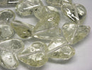 TOKO-BEADS AG074-46N Heart shaped flat glass bead (strand) 30~33mm AG074-46N ハート型フラットビーズ（連） 30~33mm Asian bead & African bead  Handmade,Lampeork,bead,asia,india,ethnic,parts,accessory,beads とんぼ玉,ビーズ,トンボ玉,アジア,インド,エスニック,手作り,パーツ,アクセサリー