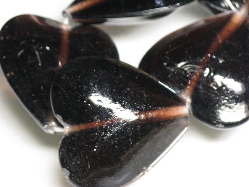 TOKO-BEADS AG074-74N Heart shaped flat glass bead (strand) 35~36.5mm AG074-74N ハート型フラットビーズ（連） 35~36.5mm Asian bead & African bead  Handmade,Lampeork,bead,asia,india,ethnic,parts,accessory,beads とんぼ玉,ビーズ,トンボ玉,アジア,インド,エスニック,手作り,パーツ,アクセサリー