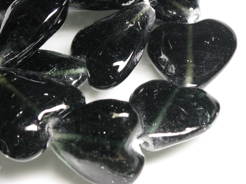 TOKO-BEADS AG074-66N Heart shaped flat glass bead (strand) 32~34mm AG074-66N ハート型フラットビーズ（連） 32~34mm Asian bead & African bead  Handmade,Lampeork,bead,asia,india,ethnic,parts,accessory,beads とんぼ玉,ビーズ,トンボ玉,アジア,インド,エスニック,手作り,パーツ,アクセサリー