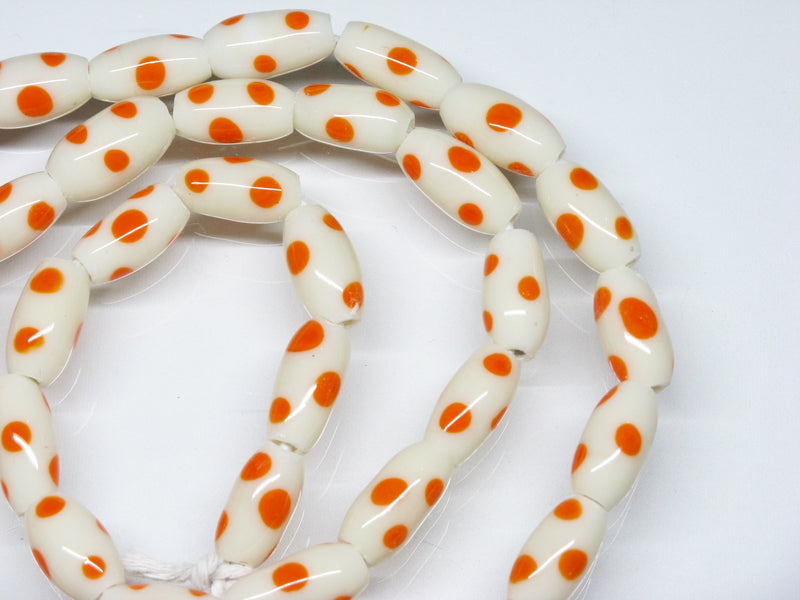 TOKO-BEADS AG076-02N Glass bead (strand) 6~7mm AG076-02N とんぼ玉（連） 6~7mm Asian bead & African bead  Handmade,Lampeork,bead,asia,india,ethnic,parts,accessory,beads とんぼ玉,ビーズ,トンボ玉,アジア,インド,エスニック,手作り,パーツ,アクセサリー