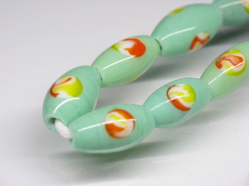 TOKO-BEADS AG076-03N Glass bead (strand) 6~7.5mm AG076-03N とんぼ玉（連） 6~7.5mm Asian bead & African bead  Handmade,Lampeork,bead,asia,india,ethnic,parts,accessory,beads とんぼ玉,ビーズ,トンボ玉,アジア,インド,エスニック,手作り,パーツ,アクセサリー