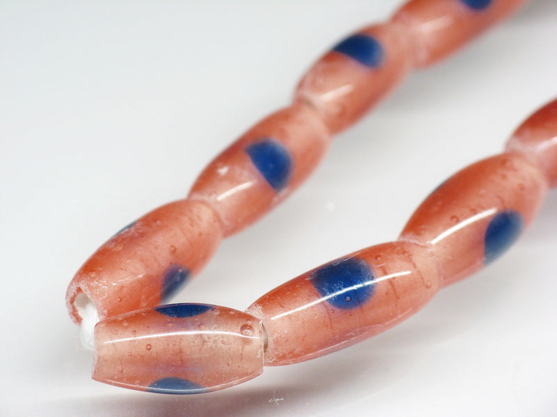 TOKO-BEADS AG076-04N Glass bead (strand) 5.5~6mm AG076-04N とんぼ玉（連） 5.5~6mm Asian bead & African bead  Handmade,Lampeork,bead,asia,india,ethnic,parts,accessory,beads とんぼ玉,ビーズ,トンボ玉,アジア,インド,エスニック,手作り,パーツ,アクセサリー