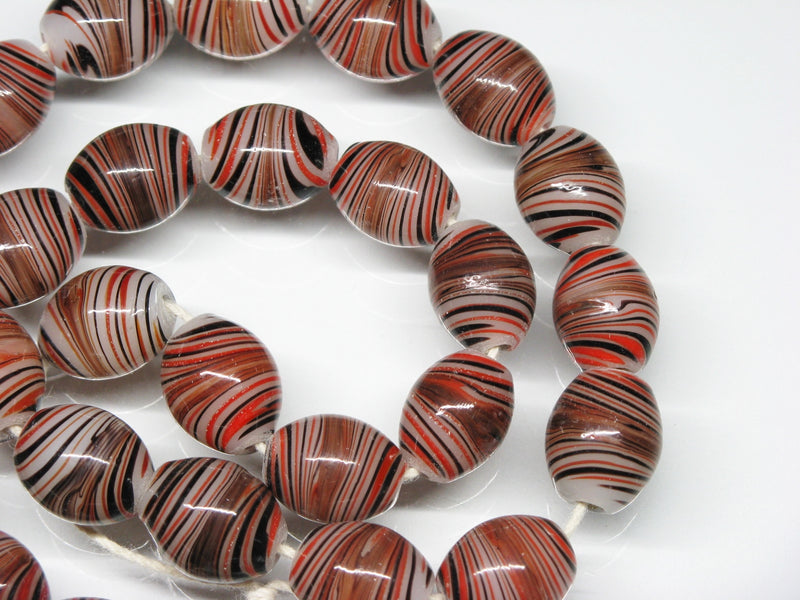 TOKO-BEADS AG076-07N Glass bead (strand) 11~12mm AG076-07N とんぼ玉（連） 11~12mm Asian bead & African bead  Handmade,Lampeork,bead,asia,india,ethnic,parts,accessory,beads とんぼ玉,ビーズ,トンボ玉,アジア,インド,エスニック,手作り,パーツ,アクセサリー