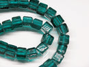 TOKO-BEADS AG077-04N Cubic glass bead (Strand) 8~9mm AG077-04N 単色ガラスキューブ（連） 8~9mm Asian bead & African bead  Handmade,Lampeork,bead,asia,india,ethnic,parts,accessory,beads とんぼ玉,ビーズ,トンボ玉,アジア,インド,エスニック,手作り,パーツ,アクセサリー