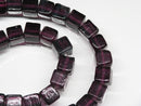 TOKO-BEADS AG077-09N Cubic glass bead (Strand) 8~9mm AG077-09N 単色ガラスキューブ（連） 8~9mm Asian bead & African bead  Handmade,Lampeork,bead,asia,india,ethnic,parts,accessory,beads とんぼ玉,ビーズ,トンボ玉,アジア,インド,エスニック,手作り,パーツ,アクセサリー