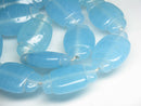 TOKO-BEADS AG078-01N Glass bead (strand) 19~20mm AG078-01N オーバルビーズ（連） 19~20mm Asian bead & African bead  Handmade,Lampeork,bead,asia,india,ethnic,parts,accessory,beads とんぼ玉,ビーズ,トンボ玉,アジア,インド,エスニック,手作り,パーツ,アクセサリー