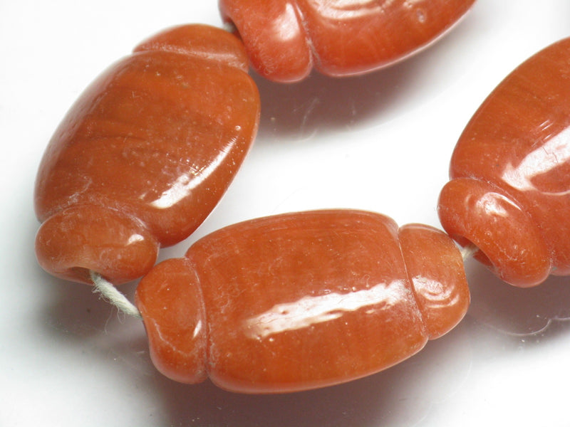 TOKO-BEADS AG078-02N Glass bead (strand) 19~20mm AG078-02N オーバルビーズ（連） 19~20mm Asian bead & African bead  Handmade,Lampeork,bead,asia,india,ethnic,parts,accessory,beads とんぼ玉,ビーズ,トンボ玉,アジア,インド,エスニック,手作り,パーツ,アクセサリー