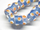 TOKO-BEADS | TOKO-BEADS |AG082-18N スタッドビーズ（連） 9mm | TOKO-BEADS |AG082-18N Glass bead (Strand) 9mm Asian bead & African bead  Handmade,Lampeork,bead,asia,india,ethnic,parts,accessory,beads とんぼ玉,ビーズ,トンボ玉,アジア,インド,エスニック,手作り,パーツ,アクセサリー