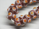 TOKO-BEADS | TOKO-BEADS |AG082-19N スタッドビーズ（連） 9mm | TOKO-BEADS |AG082-19N Glass bead (Strand) 9mm Asian bead & African bead  Handmade,Lampeork,bead,asia,india,ethnic,parts,accessory,beads とんぼ玉,ビーズ,トンボ玉,アジア,インド,エスニック,手作り,パーツ,アクセサリー