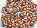 TOKO-BEADS | TOKO-BEADS |AG082-19N スタッドビーズ（連） 9mm | TOKO-BEADS |AG082-19N Glass bead (Strand) 9mm Asian bead & African bead  Handmade,Lampeork,bead,asia,india,ethnic,parts,accessory,beads とんぼ玉,ビーズ,トンボ玉,アジア,インド,エスニック,手作り,パーツ,アクセサリー