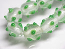 TOKO-BEADS AG082-12N Glass bead (strand) 10~11mm AG082-12N スタッドビーズ（連） 10~11mm Asian bead & African bead  Handmade,Lampeork,bead,asia,india,ethnic,parts,accessory,beads とんぼ玉,ビーズ,トンボ玉,アジア,インド,エスニック,手作り,パーツ,アクセサリー