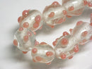 TOKO-BEADS AG082-14N Glass bead (strand) 10~11mm AG082-14N スタッドビーズ（連） 10~11mm Asian bead & African bead  Handmade,Lampeork,bead,asia,india,ethnic,parts,accessory,beads とんぼ玉,ビーズ,トンボ玉,アジア,インド,エスニック,手作り,パーツ,アクセサリー