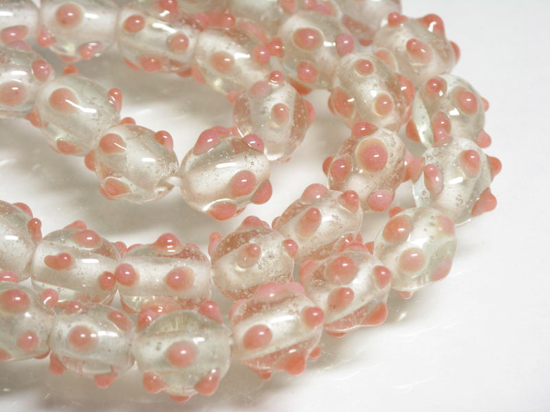 TOKO-BEADS AG082-14N Glass bead (strand) 10~11mm AG082-14N スタッドビーズ（連） 10~11mm Asian bead & African bead  Handmade,Lampeork,bead,asia,india,ethnic,parts,accessory,beads とんぼ玉,ビーズ,トンボ玉,アジア,インド,エスニック,手作り,パーツ,アクセサリー