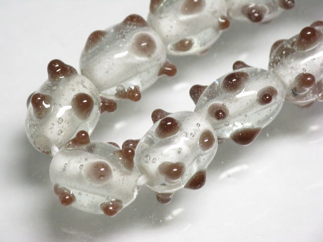 TOKO-BEADS AG082-16N Glass bead (strand) 10~11mm AG082-16N スタッドビーズ（連） 10~11mm Asian bead & African bead  Handmade,Lampeork,bead,asia,india,ethnic,parts,accessory,beads とんぼ玉,ビーズ,トンボ玉,アジア,インド,エスニック,手作り,パーツ,アクセサリー