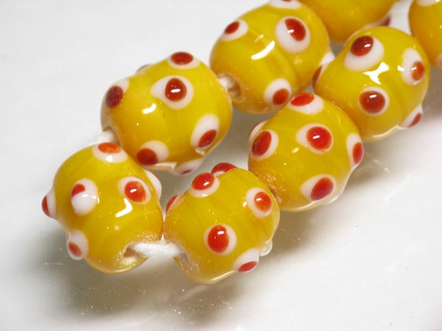 TOKO-BEADS AG082-32N Glass bead (strand) 10~11mm AG082-32N スタッドビーズ（連） 10~11mm Asian bead & African bead  Handmade,Lampeork,bead,asia,india,ethnic,parts,accessory,beads とんぼ玉,ビーズ,トンボ玉,アジア,インド,エスニック,手作り,パーツ,アクセサリー