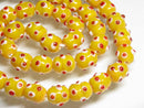 TOKO-BEADS AG082-32N Glass bead (strand) 10~11mm AG082-32N スタッドビーズ（連） 10~11mm Asian bead & African bead  Handmade,Lampeork,bead,asia,india,ethnic,parts,accessory,beads とんぼ玉,ビーズ,トンボ玉,アジア,インド,エスニック,手作り,パーツ,アクセサリー