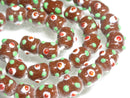 TOKO-BEADS AG082-33N Glass bead (strand) 10~11mm AG082-33N スタッドビーズ（連） 10~11mm Asian bead & African bead  Handmade,Lampeork,bead,asia,india,ethnic,parts,accessory,beads とんぼ玉,ビーズ,トンボ玉,アジア,インド,エスニック,手作り,パーツ,アクセサリー