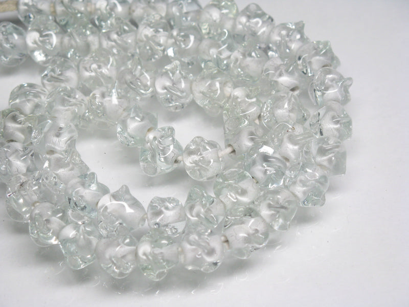 TOKO-BEADS AG087-38N Glass bead (strand) 7~8mm AG087-38N トゥイストビーズ（連） 7~8mm Asian bead & African bead  Handmade,Lampeork,bead,asia,india,ethnic,parts,accessory,beads とんぼ玉,ビーズ,トンボ玉,アジア,インド,エスニック,手作り,パーツ,アクセサリー