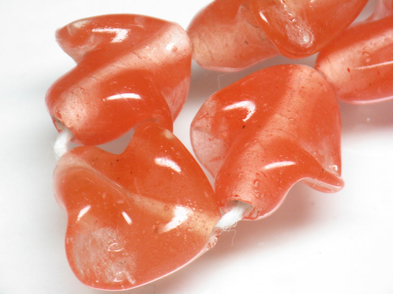 TOKO-BEADS AG087-34N Glass bead (strand) 14~18mm AG087-34N トゥイストビーズ（連） 14~18mm Asian bead & African bead  Handmade,Lampeork,bead,asia,india,ethnic,parts,accessory,beads とんぼ玉,ビーズ,トンボ玉,アジア,インド,エスニック,手作り,パーツ,アクセサリー