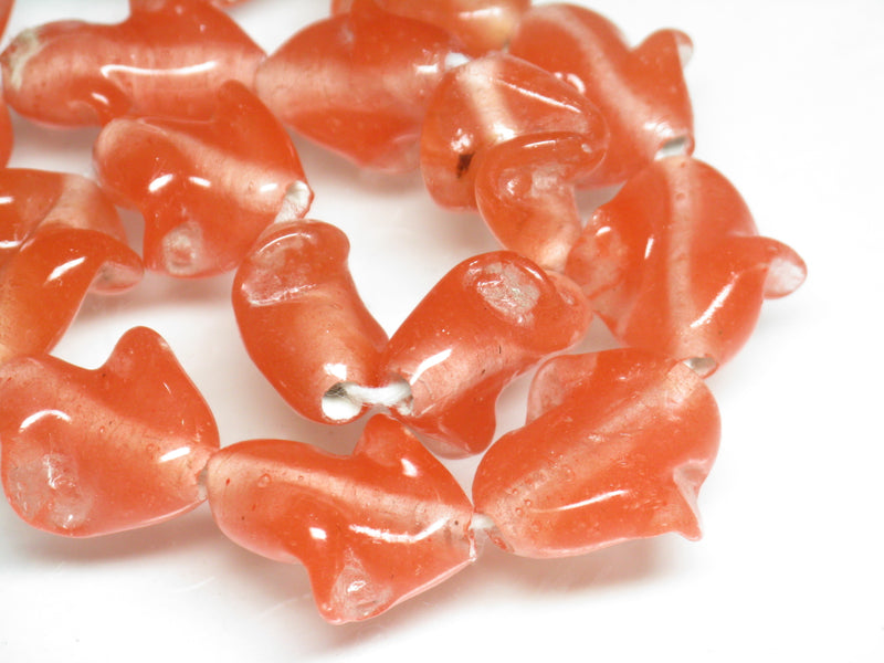 TOKO-BEADS AG087-34N Glass bead (strand) 14~18mm AG087-34N トゥイストビーズ（連） 14~18mm Asian bead & African bead  Handmade,Lampeork,bead,asia,india,ethnic,parts,accessory,beads とんぼ玉,ビーズ,トンボ玉,アジア,インド,エスニック,手作り,パーツ,アクセサリー