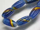 TOKO-BEADS AG098-01N Glass bead(Strand) 7~8mm AG098-01N ナツメ型ビーズ（連） 7~8mm Asian bead & African bead  Handmade,Lampeork,bead,asia,india,ethnic,parts,accessory,beads とんぼ玉,ビーズ,トンボ玉,アジア,インド,エスニック,手作り,パーツ,アクセサリー