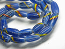 TOKO-BEADS AG098-01N Glass bead(Strand) 7~8mm AG098-01N ナツメ型ビーズ（連） 7~8mm Asian bead & African bead  Handmade,Lampeork,bead,asia,india,ethnic,parts,accessory,beads とんぼ玉,ビーズ,トンボ玉,アジア,インド,エスニック,手作り,パーツ,アクセサリー
