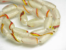 TOKO-BEADS AG098-03N Glass bead(Strand) 7~8mm AG098-03N ナツメ型ビーズ（連） 7~8mm Asian bead & African bead  Handmade,Lampeork,bead,asia,india,ethnic,parts,accessory,beads とんぼ玉,ビーズ,トンボ玉,アジア,インド,エスニック,手作り,パーツ,アクセサリー