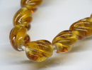 TOKO-BEADS | TOKO-BEADS |AG098-55N ツイストナツメ型ビーズ（連） 7~9mm | TOKO-BEADS |AG098-55N Glass bead(Strand) 7~9mm Asian bead & African bead  Handmade,Lampeork,bead,asia,india,ethnic,parts,accessory,beads とんぼ玉,ビーズ,トンボ玉,アジア,インド,エスニック,手作り,パーツ,アクセサリー