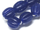 TOKO-BEADS AG099-01N Glass bead(Strand) 16mm AG099-01N 大型ナツメ型ビーズ（連） 16mm Asian bead & African bead  Handmade,Lampeork,bead,asia,india,ethnic,parts,accessory,beads とんぼ玉,ビーズ,トンボ玉,アジア,インド,エスニック,手作り,パーツ,アクセサリー