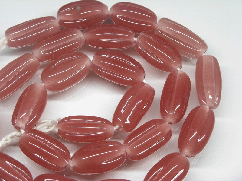TOKO-BEADS AG099-04N Glass bead(Strand) 11mm AG099-04N 大型ナツメ型ビーズ（連） 11mm Asian bead & African bead  Handmade,Lampeork,bead,asia,india,ethnic,parts,accessory,beads とんぼ玉,ビーズ,トンボ玉,アジア,インド,エスニック,手作り,パーツ,アクセサリー