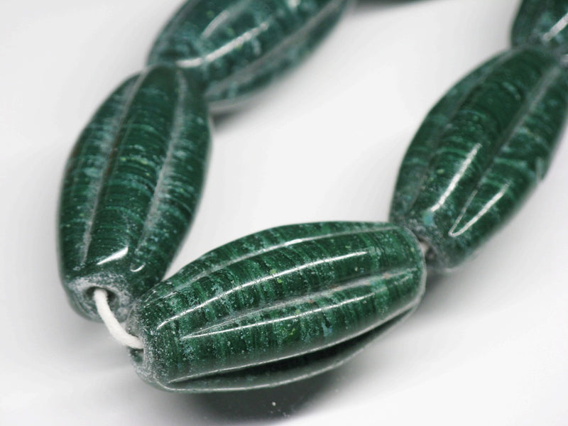 TOKO-BEADS AG099-07N Glass bead(Strand) 15mm AG099-07N 大型ナツメ型ビーズ（連） 15mm Asian bead & African bead  Handmade,Lampeork,bead,asia,india,ethnic,parts,accessory,beads とんぼ玉,ビーズ,トンボ玉,アジア,インド,エスニック,手作り,パーツ,アクセサリー