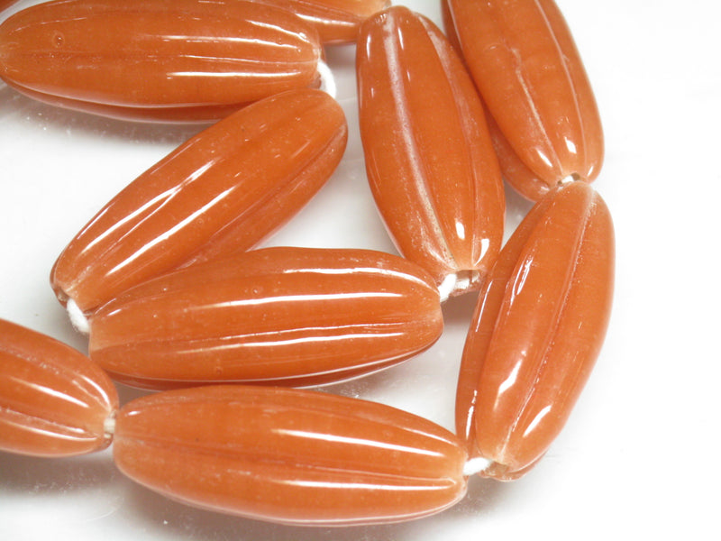 TOKO-BEADS AG099-22N Glass bead(Strand) 12~13mm AG099-22N 大型ナツメ型ビーズ（連） 12~13mm Asian bead & African bead  Handmade,Lampeork,bead,asia,india,ethnic,parts,accessory,beads とんぼ玉,ビーズ,トンボ玉,アジア,インド,エスニック,手作り,パーツ,アクセサリー