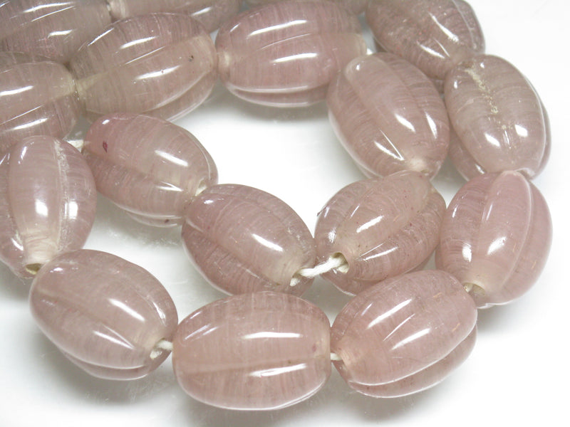 TOKO-BEADS AG099-27N Glass bead(Strand) 18~19mm AG099-27N 大型ナツメ型ビーズ（連） 18~19mm Asian bead & African bead  Handmade,Lampeork,bead,asia,india,ethnic,parts,accessory,beads とんぼ玉,ビーズ,トンボ玉,アジア,インド,エスニック,手作り,パーツ,アクセサリー