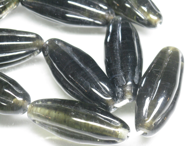 TOKO-BEADS AG099-30N Glass bead(Strand) 15~16mm AG099-30N 大型ナツメ型ビーズ（連） 15~16mm Asian bead & African bead  Handmade,Lampeork,bead,asia,india,ethnic,parts,accessory,beads とんぼ玉,ビーズ,トンボ玉,アジア,インド,エスニック,手作り,パーツ,アクセサリー