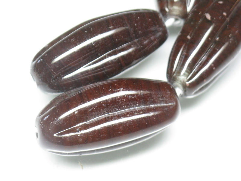 TOKO-BEADS AG099-31N Glass bead(Strand) 16~18mm AG099-31N 大型ナツメ型ビーズ（連） 16~18mm Asian bead & African bead  Handmade,Lampeork,bead,asia,india,ethnic,parts,accessory,beads とんぼ玉,ビーズ,トンボ玉,アジア,インド,エスニック,手作り,パーツ,アクセサリー