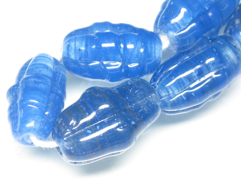 TOKO-BEADS AG099-33N Glass bead(Strand) 13~15mm AG099-33N 大型ナツメ型ビーズ（連） 13~15mm Asian bead & African bead  Handmade,Lampeork,bead,asia,india,ethnic,parts,accessory,beads とんぼ玉,ビーズ,トンボ玉,アジア,インド,エスニック,手作り,パーツ,アクセサリー