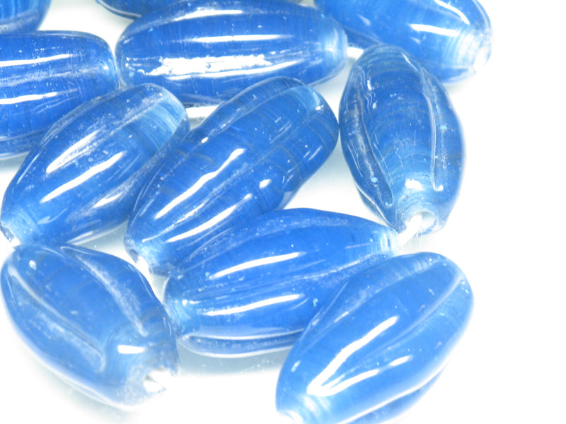 TOKO-BEADS AG099-34N Glass bead(Strand) 13~15mm AG099-34N 大型ナツメ型ビーズ（連） 13~15mm Asian bead & African bead  Handmade,Lampeork,bead,asia,india,ethnic,parts,accessory,beads とんぼ玉,ビーズ,トンボ玉,アジア,インド,エスニック,手作り,パーツ,アクセサリー