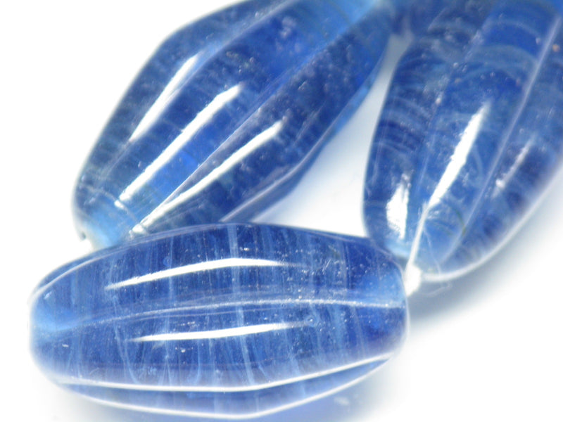 TOKO-BEADS AG099-36N Glass bead(Strand) 15~16mm AG099-36N 大型ナツメ型ビーズ（連） 15~16mm Asian bead & African bead  Handmade,Lampeork,bead,asia,india,ethnic,parts,accessory,beads とんぼ玉,ビーズ,トンボ玉,アジア,インド,エスニック,手作り,パーツ,アクセサリー