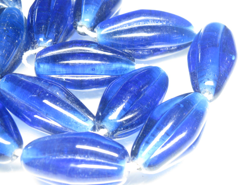 TOKO-BEADS AG099-38N Glass bead(Strand) 15~16mm AG099-38N 大型ナツメ型ビーズ（連） 15~16mm Asian bead & African bead  Handmade,Lampeork,bead,asia,india,ethnic,parts,accessory,beads とんぼ玉,ビーズ,トンボ玉,アジア,インド,エスニック,手作り,パーツ,アクセサリー