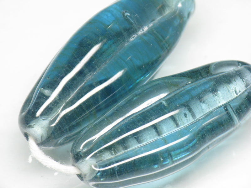 TOKO-BEADS AG099-39N Glass bead(Strand) 15~16mm AG099-39N 大型ナツメ型ビーズ（連） 15~16mm Asian bead & African bead  Handmade,Lampeork,bead,asia,india,ethnic,parts,accessory,beads とんぼ玉,ビーズ,トンボ玉,アジア,インド,エスニック,手作り,パーツ,アクセサリー