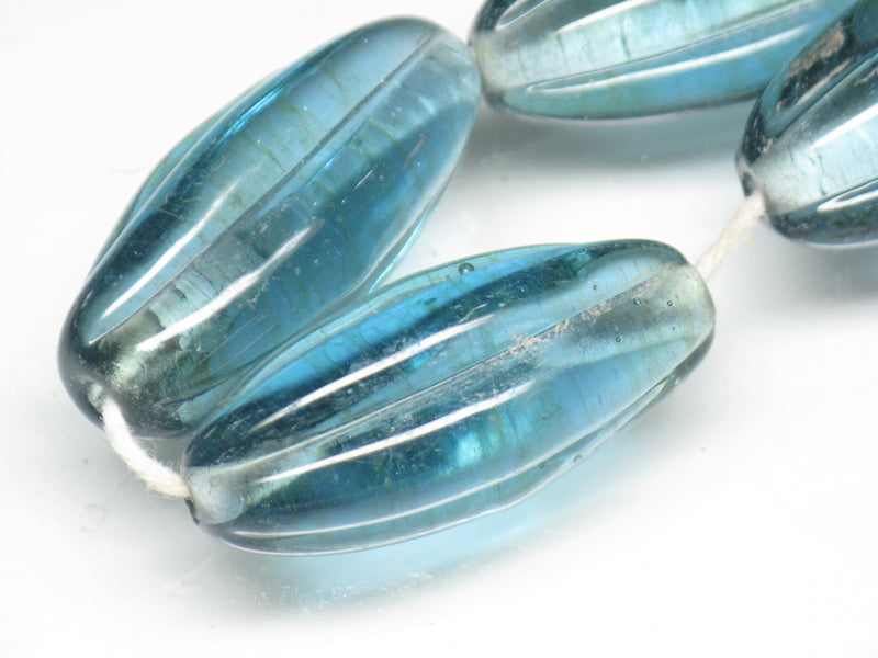 TOKO-BEADS AG099-40N Glass bead(Strand) 14~15mm AG099-40N 大型ナツメ型ビーズ（連） 14~15mm Asian bead & African bead  Handmade,Lampeork,bead,asia,india,ethnic,parts,accessory,beads とんぼ玉,ビーズ,トンボ玉,アジア,インド,エスニック,手作り,パーツ,アクセサリー