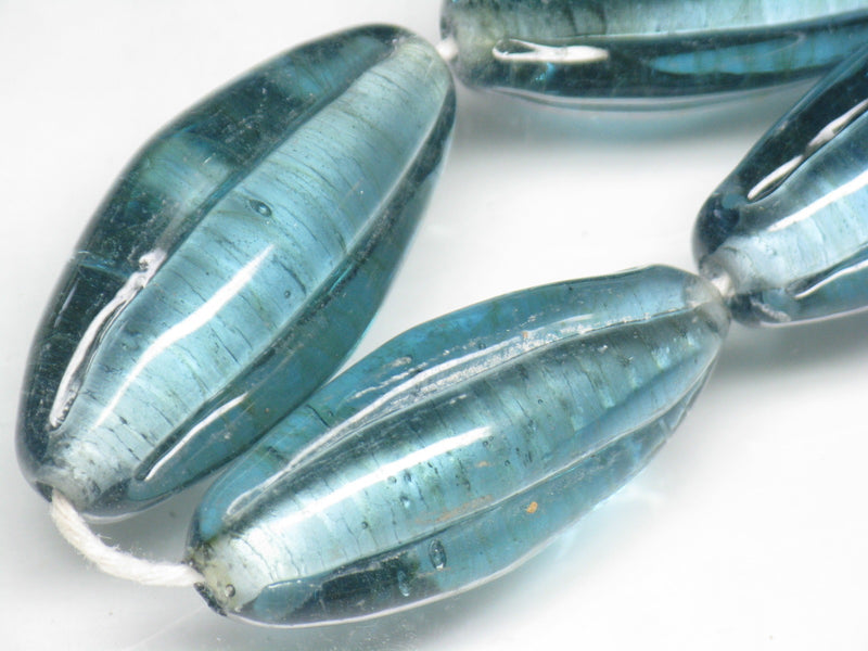 TOKO-BEADS AG099-41N Glass bead(Strand) 15~16mm AG099-41N 大型ナツメ型ビーズ（連） 15~16mm Asian bead & African bead  Handmade,Lampeork,bead,asia,india,ethnic,parts,accessory,beads とんぼ玉,ビーズ,トンボ玉,アジア,インド,エスニック,手作り,パーツ,アクセサリー