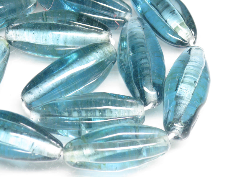 TOKO-BEADS AG099-41N Glass bead(Strand) 15~16mm AG099-41N 大型ナツメ型ビーズ（連） 15~16mm Asian bead & African bead  Handmade,Lampeork,bead,asia,india,ethnic,parts,accessory,beads とんぼ玉,ビーズ,トンボ玉,アジア,インド,エスニック,手作り,パーツ,アクセサリー
