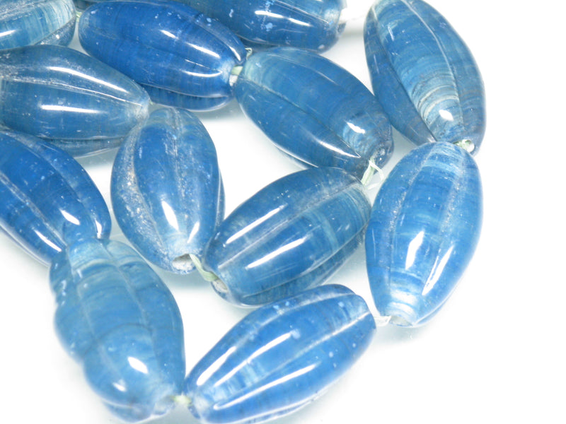 TOKO-BEADS AG099-42N Glass bead(Strand) 15~16mm AG099-42N 大型ナツメ型ビーズ（連） 15~16mm Asian bead & African bead  Handmade,Lampeork,bead,asia,india,ethnic,parts,accessory,beads とんぼ玉,ビーズ,トンボ玉,アジア,インド,エスニック,手作り,パーツ,アクセサリー