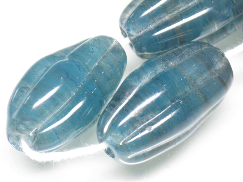 TOKO-BEADS AG099-43N Glass bead(Strand) 13~15mm AG099-43N 大型ナツメ型ビーズ（連） 13~15mm Asian bead & African bead  Handmade,Lampeork,bead,asia,india,ethnic,parts,accessory,beads とんぼ玉,ビーズ,トンボ玉,アジア,インド,エスニック,手作り,パーツ,アクセサリー